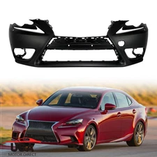 Primered - Front Bumper Cover for 2014-2016 Lexus IS250/350/200T/300 w/ Park