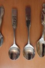 Lot 11 baby spoons & youth sets - stainless steel & silverplate — photo 3