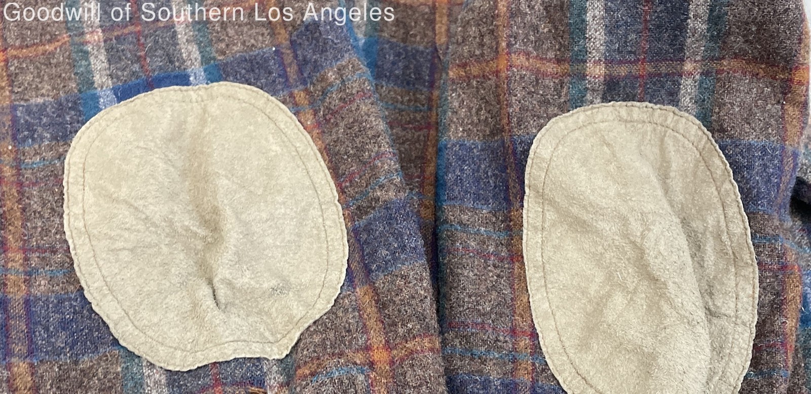 Pendleton Multicolor Plaid Wool Elbow Patch Trail… - image 3