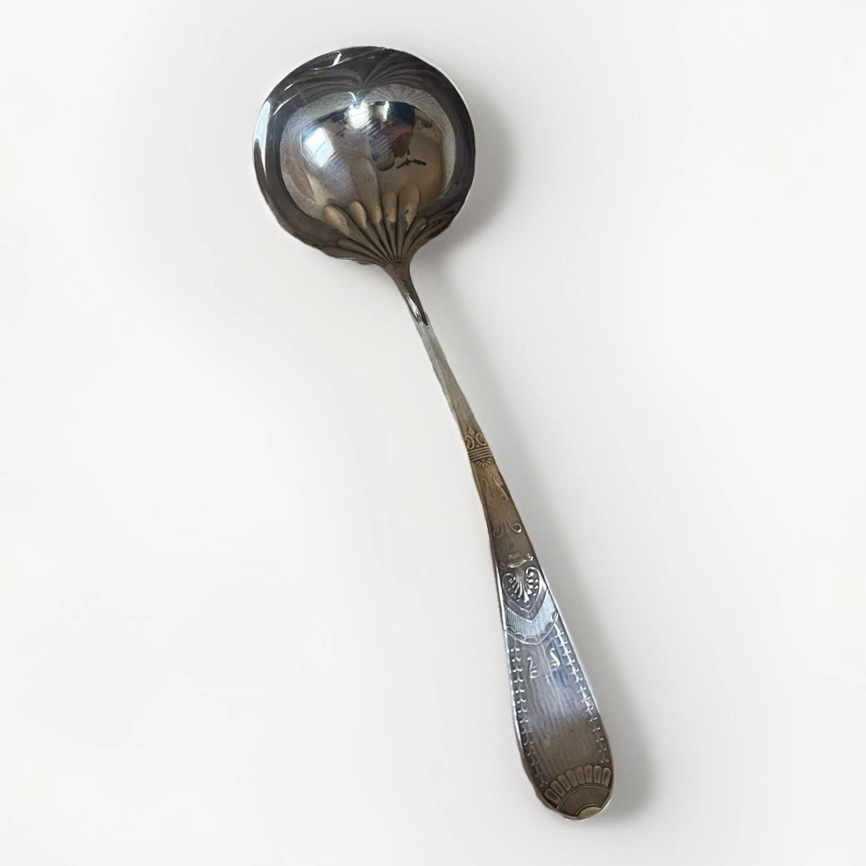Vintage Towle Silver Plated 12” Punch Soup Ladle Silversmiths Serving
