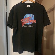 Vintage Planet Hollywood Las Vegas T-Shirt Sz XL Made In USA Single Stitch Black