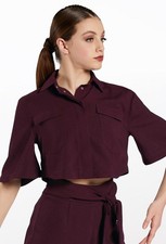 Dance Costume Medium Child Burgundy Balera AH11403 AH11401 Contemporary 2 pc