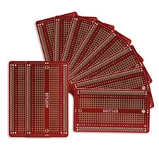 10 Pcs Solderable Breadboard PCB Board Gold-Plated Solder Breadboard for DIY ...