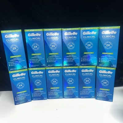 12 Gillette Clinical Protection POWER RUSH-Antiperspirant / Deodorant 2.6oz Each