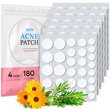 TKTK Hydrocolloid Acne Patches, Pimple Patches for Face with Tea Tree Calend...
