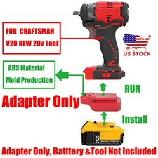 1x Adapter fits Dewalt 20v MAX Li-Ion Battery To for Craftsman V20 NEW 20v Tools