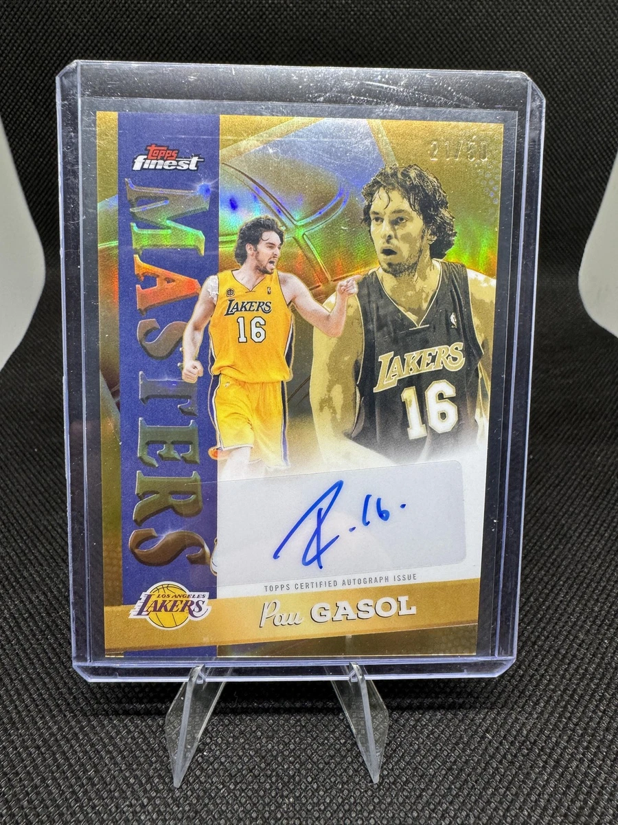 Pau Gasol Los Angeles Lakers Basketball Autographed Sports Trading 