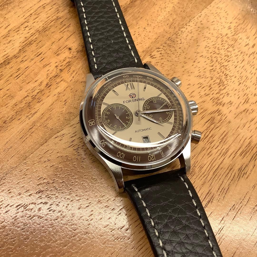 FORSINING Panda Chronograph Automatic Watch Date … - image 2