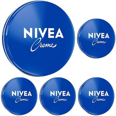 NIVEA Creme Dose Universalpflege, klassische 30 ml (5er Pack), Weiß 