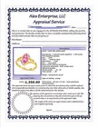 GENUINE 1.20 Cts PINK SAPPHIRE & DIAMOND RING 10K GOLD - Free Certificate - NWT — photo 7