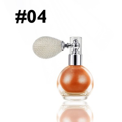 Orange Color Luxurious Highlighting Powder Spray Shimmer Highlighter For Face