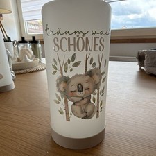 IKEA SOLVINDEN LED Tischlampe Dino weiß, Bat...