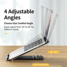 Adjustable Foldable Laptop Stand Desk Riser Portable Notebook Tablet Holder