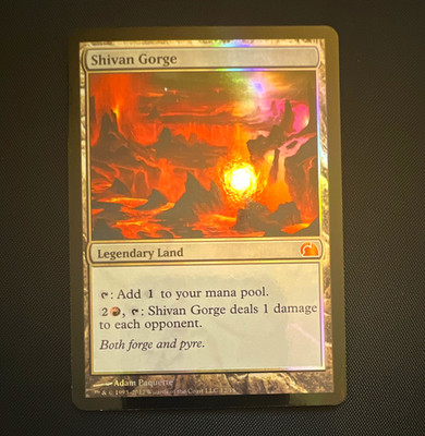 Magic: The Gathering Shivan Gorge M13 EN Legendary Land 121/249 Rare Foil