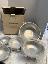 Stainless Steel Mixing Prep & Serving Bowl Set, ABC Item #17599 Vintage, NEW