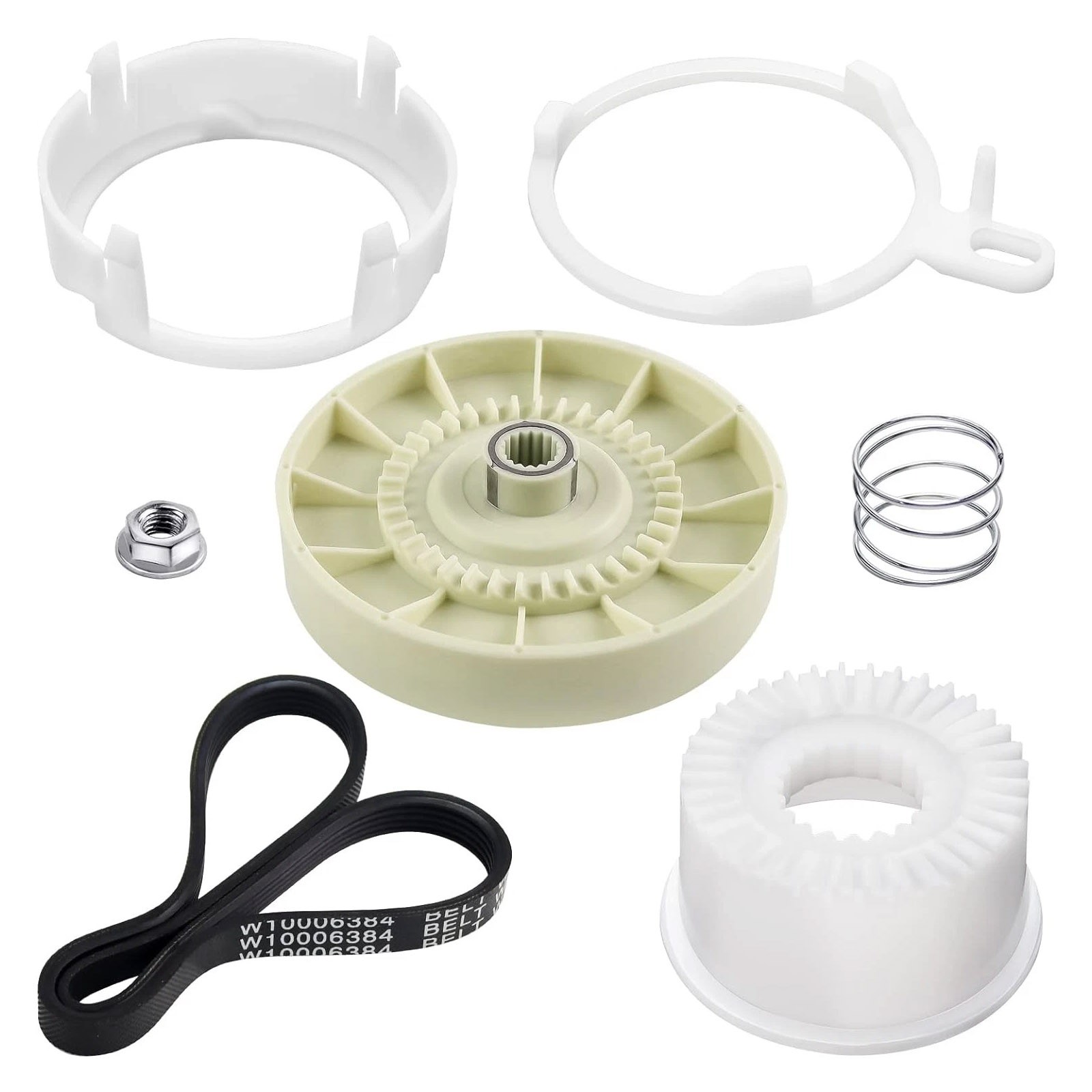 Washer Pulley Clutch Kit & Drive Belt for Whirlpool Kenmore Maytag
