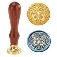Wax Seal Stamp Butterfly Sealing Wax Stamps Insect Retro Wood Stamp Wax Seal 30M