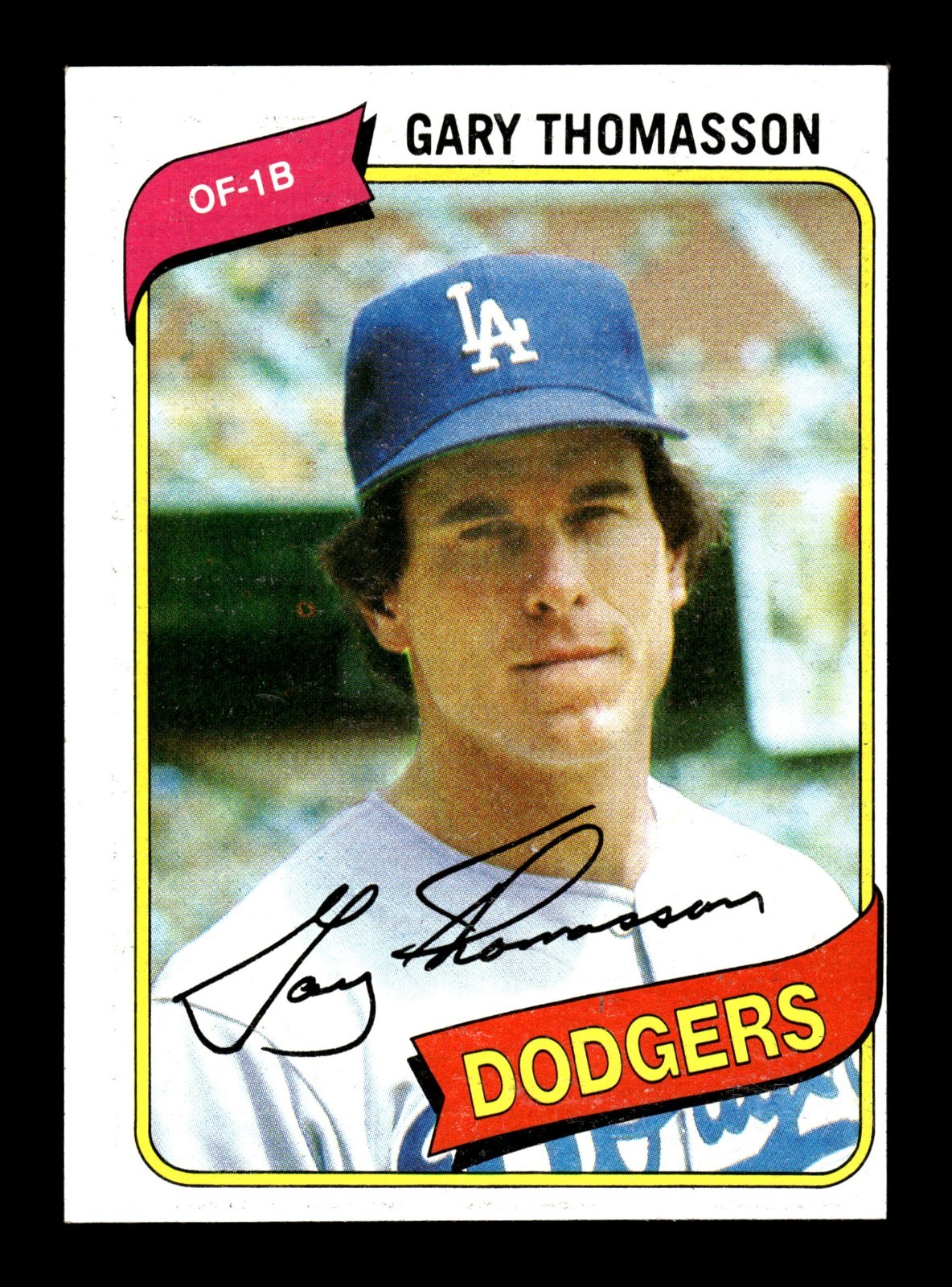 1980 Topps Baseball Set Break #127 Gary Thomasson - LA Dodgers EX-NM