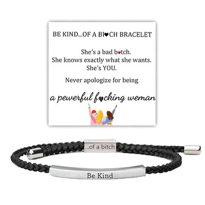 Be Kind of a B Bracelet Be Kind Inspirational Cuff Bracelet for Women Be Ki - 03