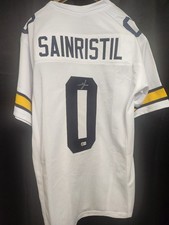Michigan Wolverines Mike Sainristil Signed Custom Jersey BAS COA BUF