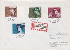 1975 Germany registered cover sent from Bad Homburg to Otterwisch