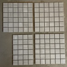 Stratos 12x12 Matte Porcelain Mesh Mosaic Tile Silver 3.5 Sheets 1095174