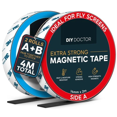 Magnetic Tape Self Adhesive Strips 3m Strong Flexible Sticky Roll Polarity A B