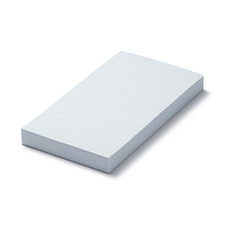 MUJI Colored notepad Ruled lines 78 x 147 mm 160 sheets, Blue