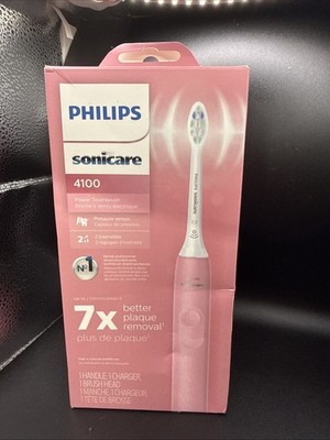Phillips Sonicare 4100 Pink Rechargeable Toothbrush New . Seal Broke In Transit