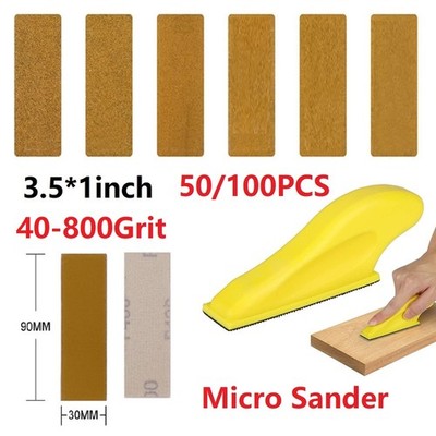 50/100Pcs Micro Sander Schleifpapier DIY Polieren Schleifen Sanding Sheets Pads
