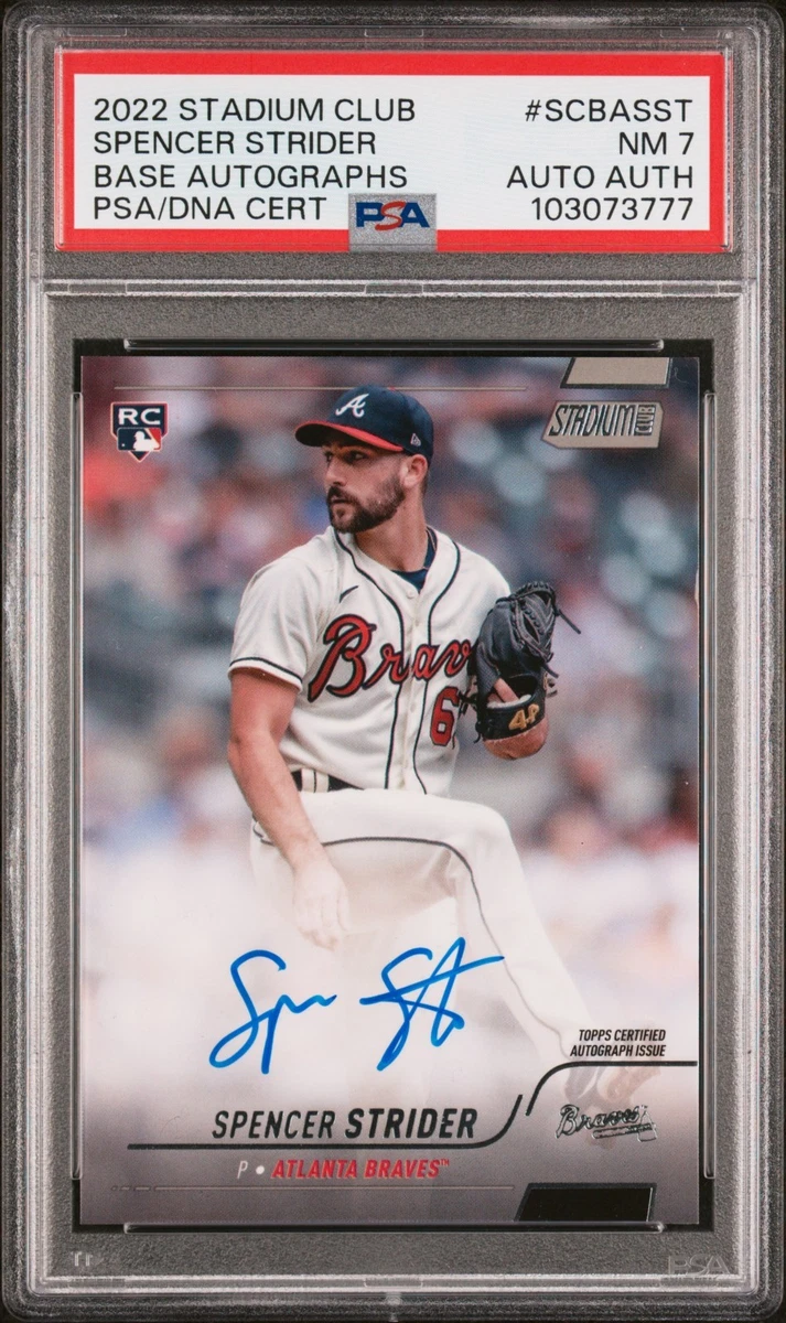 Topps Stadium Club Spencer Strider 2022 #SCBA-SST for sale | eBay