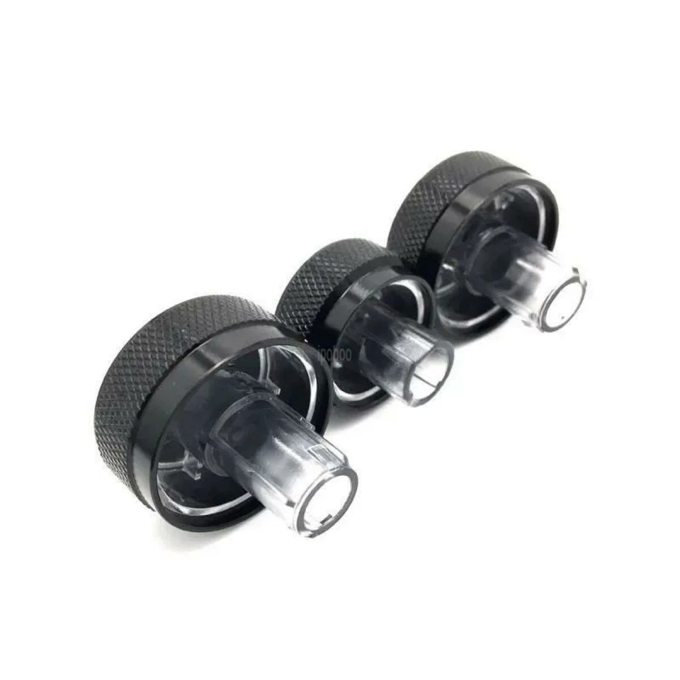 Panel Turning Switch Knob Buttons For VW Golf 5 3Pcs Heater A/C Control Knob - Image 2 of 4