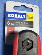 KOBALT 6PC. FOLDING NUT DRIVER SAE 2474042 ~ NEW