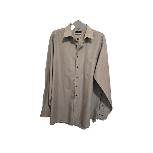 Dockers Men's Medium M Gray Fitted Pocket Casual Dress Shirt | eBay