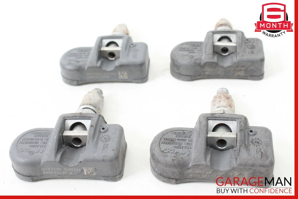 06-11 Juego de sensores de monitor de presión de neumáticos Mercedes W209 CLK350 S500 TPMS 433 MHz OEM Foto 3 de 4