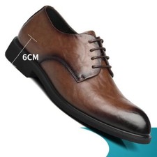 Man Heel Shoe Height Increasing Men Shoes Men's Leather Oxford