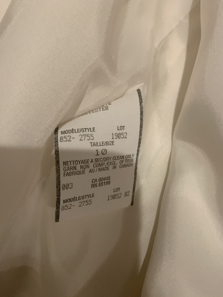 WOMEN'S LOUBEN WHITE /cream PANT SUIT (PANTS,& JACKET) PREOWNED 32” inseam regul View 4