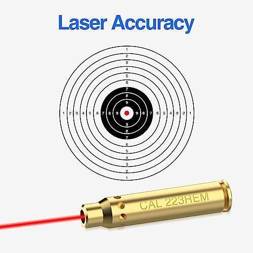 Bore Sight 223/5.56mm Red Laser Easy Adjust and Zeroing Optics Bore ...