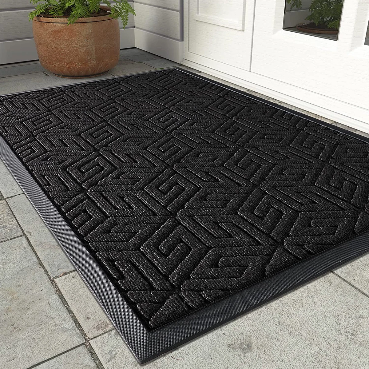 Durable Front Door Mat Heavy Duty Doormat for Outdoor 17x29.5 Inch