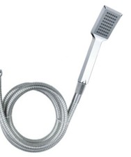 Low Pressure Boosting Shower head and 1.5 Meter Large bore hose 