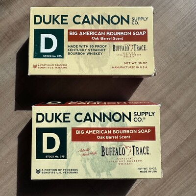 Duke Cannon Big American Bourbon Soap Oak Barrel Scent 10 Oz Buffalo Trace