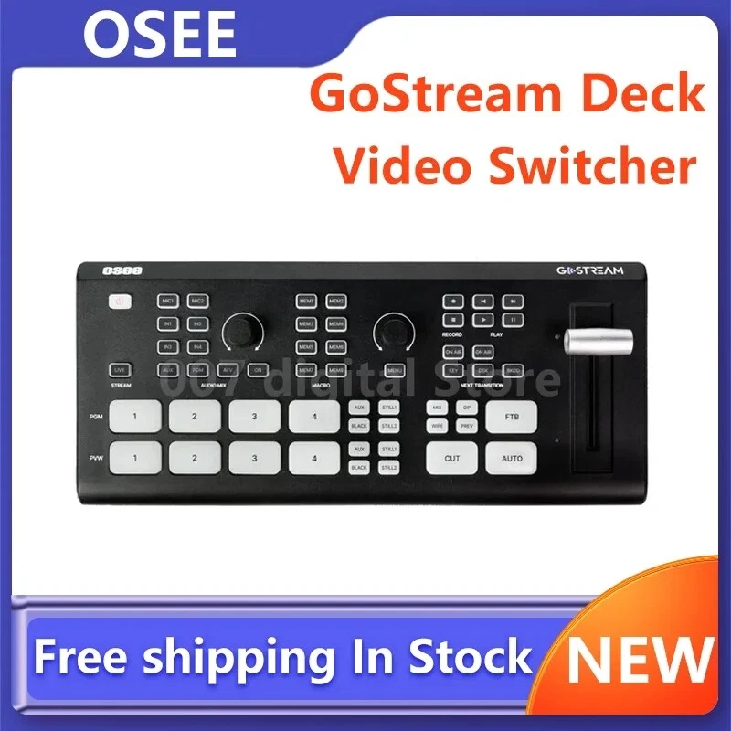 OSEE GoStream Deck 4 Channel USB HDMI Camera Video Switcher Live