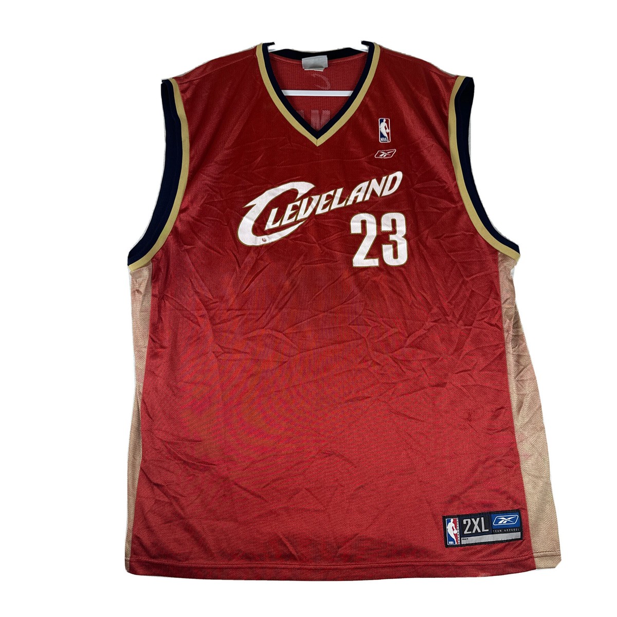 ウェア Reebok CLEVELAND NBA 23 JAMES 2XL VTG Reebok NBA Cleveland Cavaliers Lebron James 23 Rookie