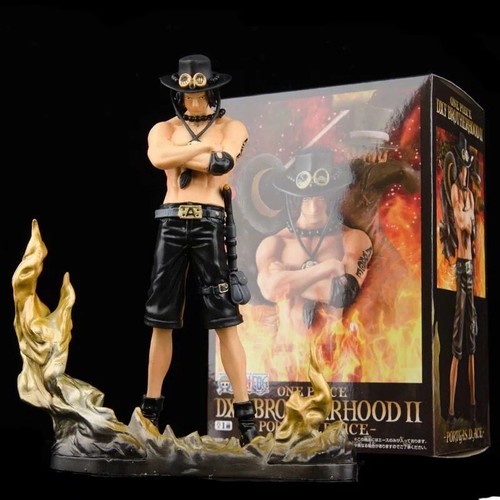Action Figure One Piece Rufy Ace Sabo 14-17cm STATUA DA COLLEZIONE Anime - Foto 3 di 7
