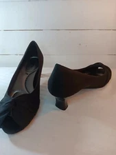 Womens Sz 6 Coach And Four Black Fabric Upper