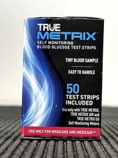 True Matrix 1464 Glucose Blood Test Strips - 50 Strips - Exp: 2025-06-30