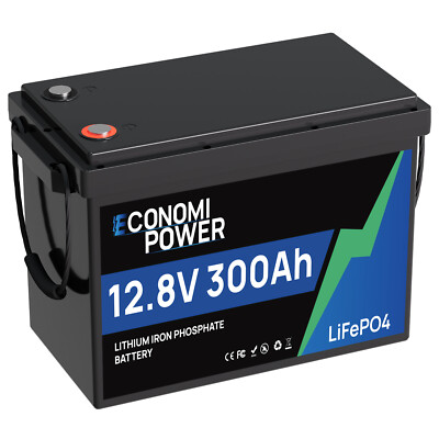 12V 300Ah Mini LiFePO4 Lithium Battery 200A BMS Deep Cycles for Solar Off Grid