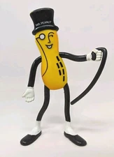 VTG 1991 Mr Peanut Bendy Planters Lifesavers Co. Bendable Figure Advertising Toy