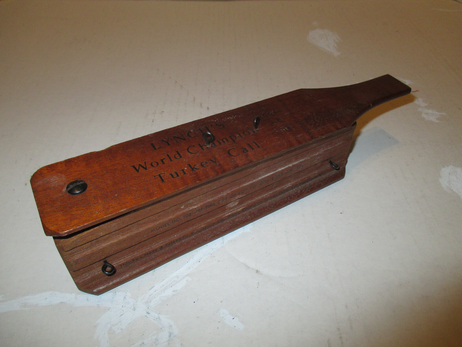 Lynch’s World Champion Turkey Call Wooden Call Box Hand Tuned