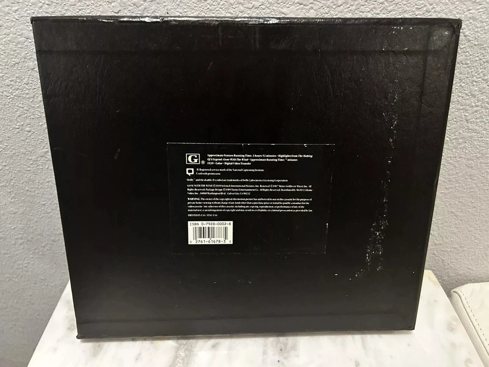 “GONE WITH THE WIND” 50th ANNIVERSARY EDITION, Box VHS Tapes With Certificate - Image 4 of 4